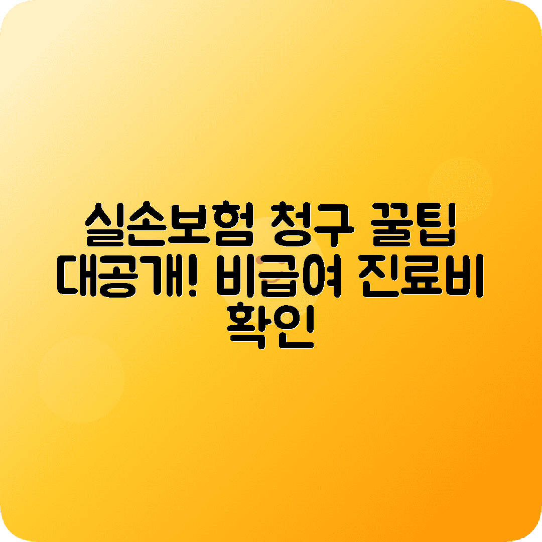 실손보험청구앱 활성화 비급여진료비 확인꿀팁