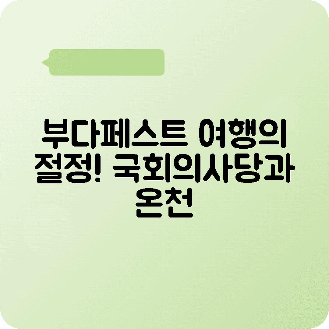 헝가리 부다페스트 2박3일 여행코스 국회의사당 어부의요새 온천