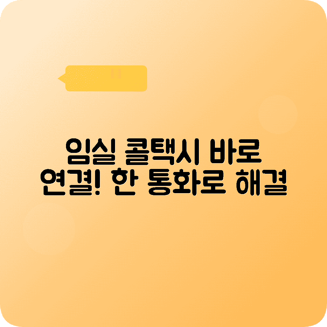 전라북도 임실군 콜택시 전화번호 바로 연결